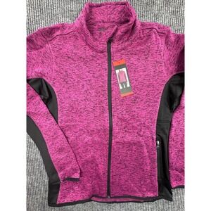 Marc New York Jacket Womens Medium Purple Sweater Coat Full Zip Heathered New‎